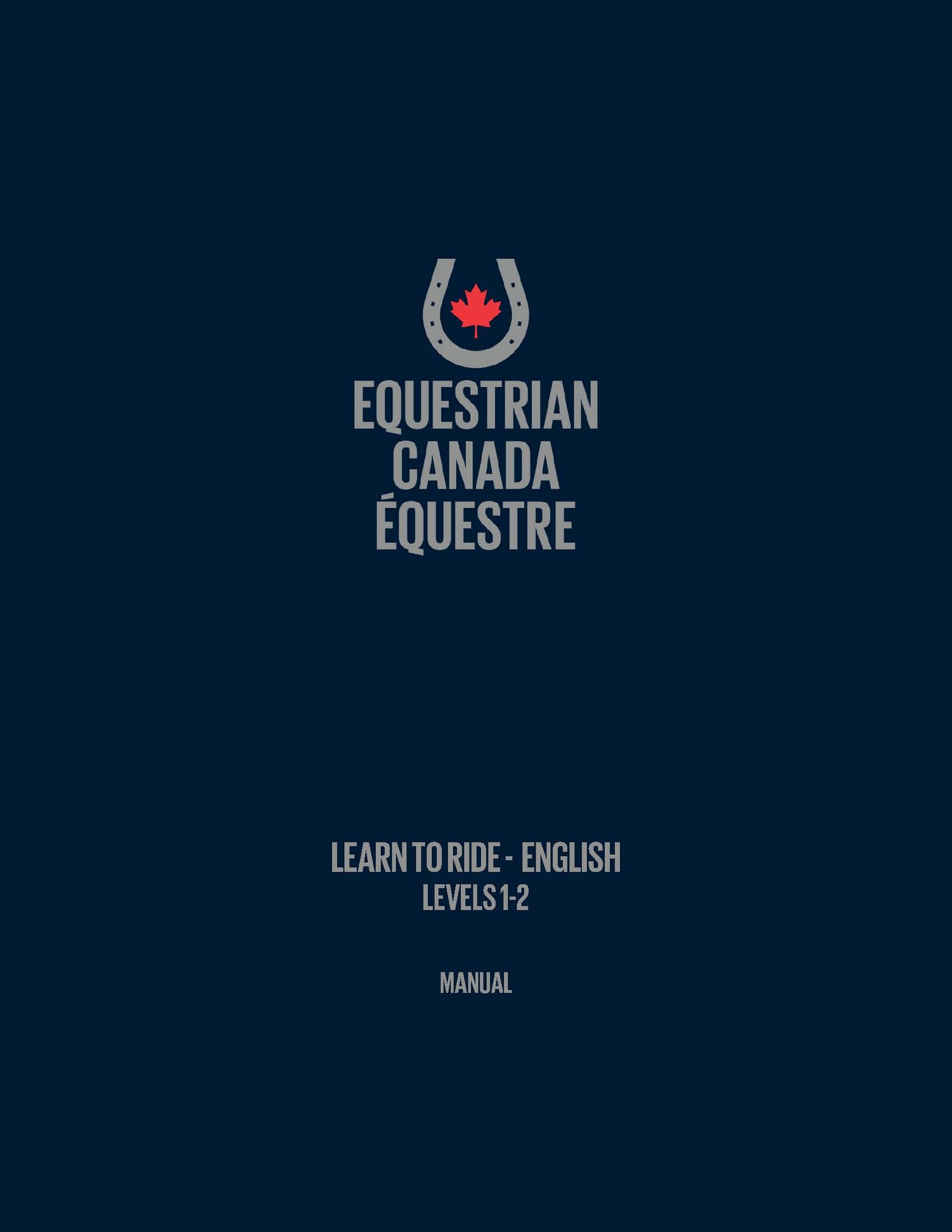 Equestrian Canada Learn To Ride/Drive Manuals