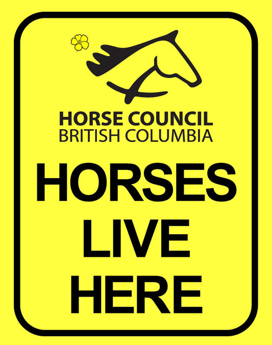 "Horses Live Here" Sign